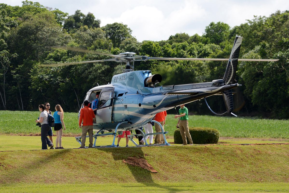 21 The Helicopter Returns To Foz de Iguazu After Flight To Brazil Iguazu Falls